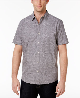 Michael Kors Men's Tailored-Fit Dash-Print Cotton Shirt