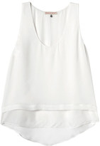 Thumbnail for your product : Rebecca Taylor Sleeveless Crepe Gauze Top