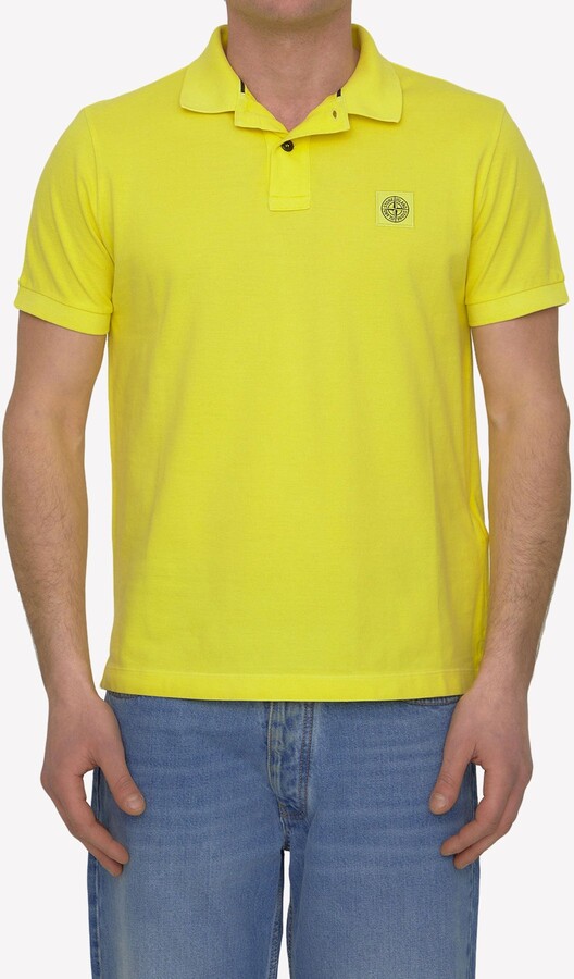 Ver weg meesteres Merchandising Stone Island Men's Yellow Shirts | ShopStyle
