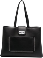 Thumbnail for your product : John Richmond Logo-Plaque Tote Bag