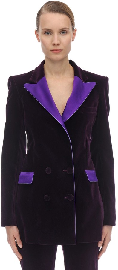 Women Purple Velvet Jacket | Shop the 