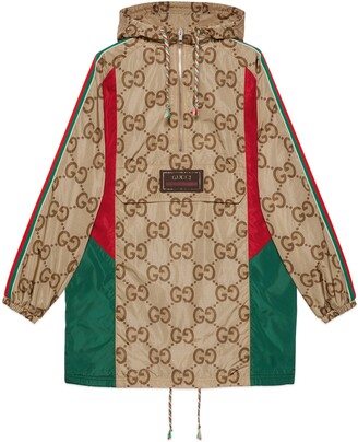 Gucci Lunar New Year jumbo GG anorak coat with Web