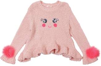 Billieblush Smiley Face Knit Sweater