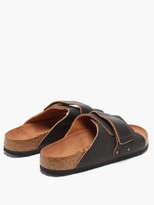Thumbnail for your product : Birkenstock Kyoto Grained-leather Sandals - Black