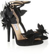 Thumbnail for your product : Jimmy Choo Tallula embellished suede sandals