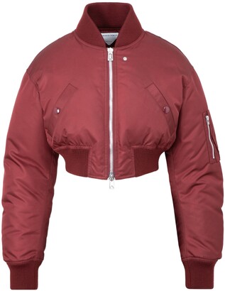 bottega veneta cropped bomber jacket