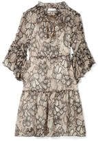 Thumbnail for your product : See by Chloe Floral-print Cotton And Silk-blend Crepon Dress