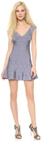 Thumbnail for your product : Herve Leger Mirah Dress with Detailed Hem