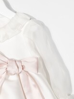 Thumbnail for your product : La Stupenderia Bow-Detail Satin Dress