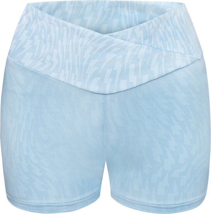 Ekcentrik High-Waisted Biker Shorts Baby Blue