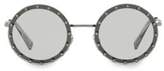 Thumbnail for your product : Valentino 52MM Crystal-Trim Round Sunglasses