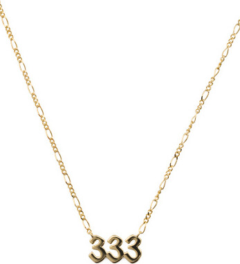 TJMAXX Gold Plated Sterling Silver 333 Angel Numbers Necklace