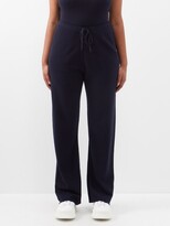 Thumbnail for your product : Extreme Cashmere No.142 Run Stretch-cashmere Wide-leg Trousers - Navy