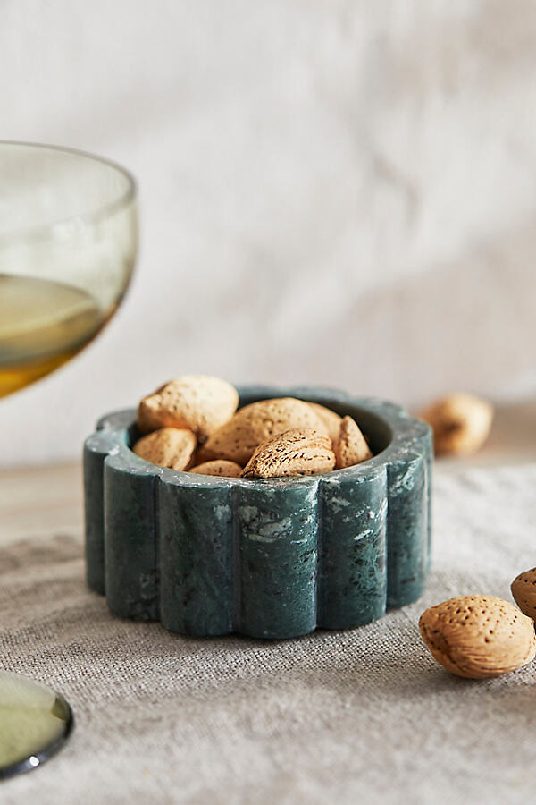 Scalloped Marble Serving Bowl at Terrain