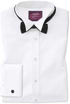 Thumbnail for your product : Slim Fit Wing Collar Luxury Marcella Bib Front White Tuxedo Egyptian Cotton Dress Shirt French Cuff Size 15/33 by Charles Tyrwhitt