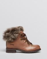 Thumbnail for your product : AERIN Lace Up Fur Booties - Keel