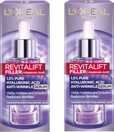 Thumbnail for your product : L'Oreal Exclusive Revitalift Filler with 1.5% Hyaluronic Acid Anti-Wrinkle Dropper Serum Duo 2 x 30ml