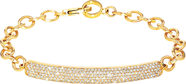 Sheryl Lowe 14K Yellow Gold Diamond Bracelet