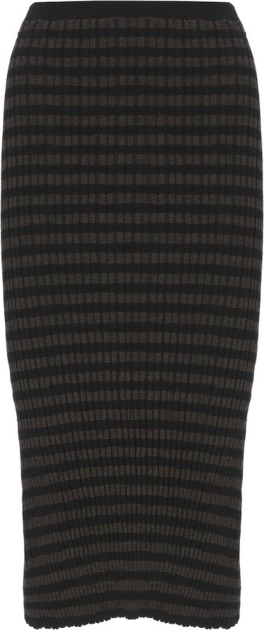 MM6 MAISON MARGIELA Checkered Midi Skirt