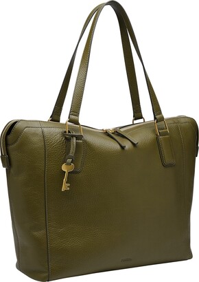 fossil green purse