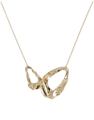 Basque Abstract Short Necklace Gold