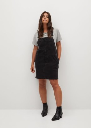 black denim pinafore