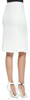 Thumbnail for your product : Haute Hippie Asymmetric Skirt W/ Tux Stripe & Slit