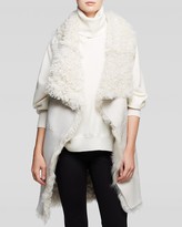 Thumbnail for your product : DKNY Pure Shearling Drape Vest