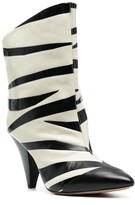 Thumbnail for your product : Isabel Marant 100mm Zebra-Print Boots