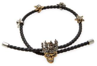 Alexander McQueen Women's Queen Friendship Leather Bracelet