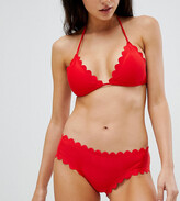 Thumbnail for your product : South Beach Exclusive mix and match scallop edge bikini bottom