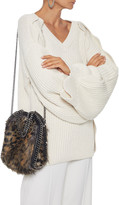 Thumbnail for your product : Stella McCartney Falabella Mini Leopard-print Faux Fur Tote
