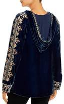 Thumbnail for your product : Johnny Was Emi Velvet Embroidered Hooded Tunic