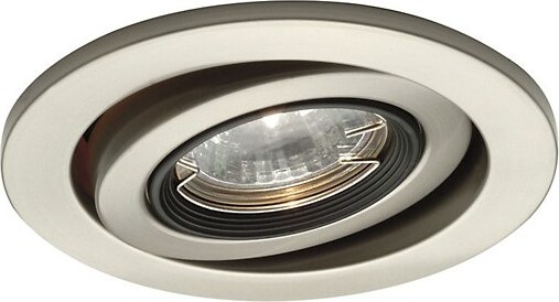 WAC Lighting Low Voltage 4 Inch Adjustable Gimbal Trim in Silver, Size: 4 ines