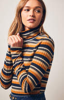Thumbnail for your product : LA Hearts Lurex Striped Mock Neck Top