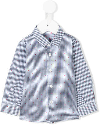 Il Gufo dotted gingham check shirt