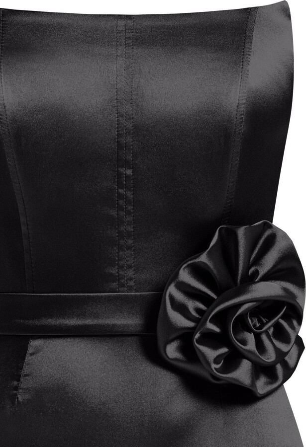 Tia Dorraine Handmade Rose Belt - Black