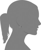 Thumbnail for your product : Macy's Sterling Silver Earrings, Black Diamond Baguette Hoop Earrings (1 ct. t.w.)
