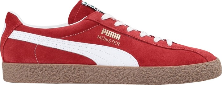 puma red trainers womens