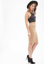 Thumbnail for your product : Forever 21 woven pencil skirt