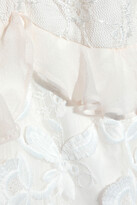 Thumbnail for your product : Sachin + Babi Milan lace-paneled cutout embroidered tulle midi dress