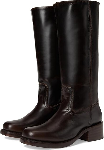 Frye Campus 14L Cowboy Women's Boots Bourbon : 8 B - Medium, Leather/Rubber