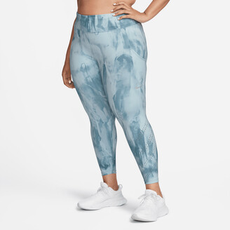 Nike Women's Epic Luxe Mid-Rise 7/8-Length Running Leggings (Plus Size) in  Blue - ShopStyle