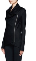 Thumbnail for your product : Nobrand Draped shawl collar zip-front jacket