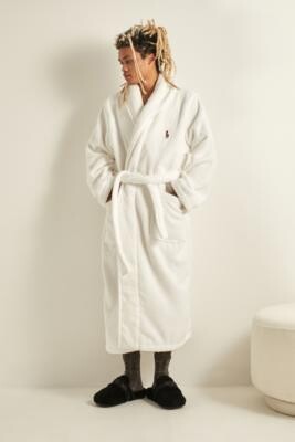 Polo Ralph Lauren Cotton Terry Robe - White L at Urban Outfitters -  ShopStyle