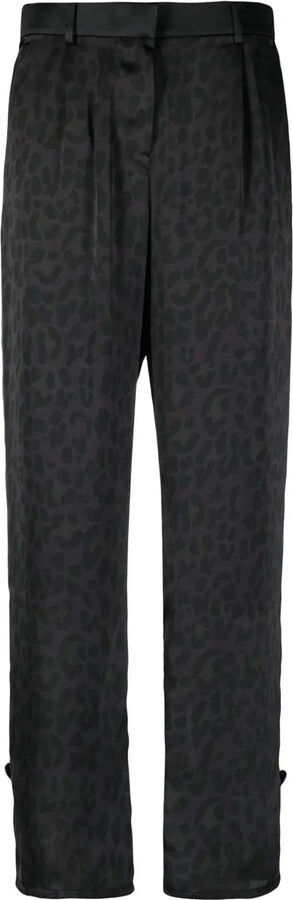 Sacai High-Waisted Patterned Trousers