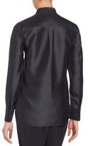 Thumbnail for your product : Donna Karan Silk-Blend Stand Collar Jacket