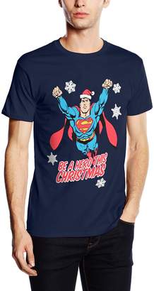 Superman Men's Christmas Hero Short Sleeve T-Shirt