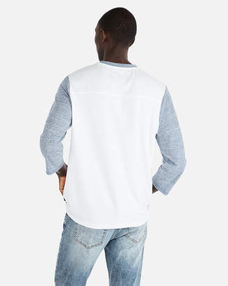 Express Recycled Stretch Three-Quarter Sleeve Football Tee