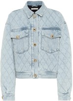 Thumbnail for your product : Alessandra Rich Quilted denim jacket